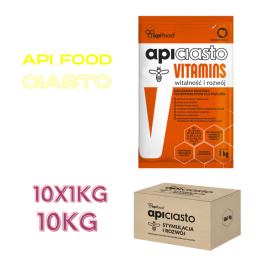 Ciasto Vitamins API food dla pszczół 1kg x 10 szt karton 10kg