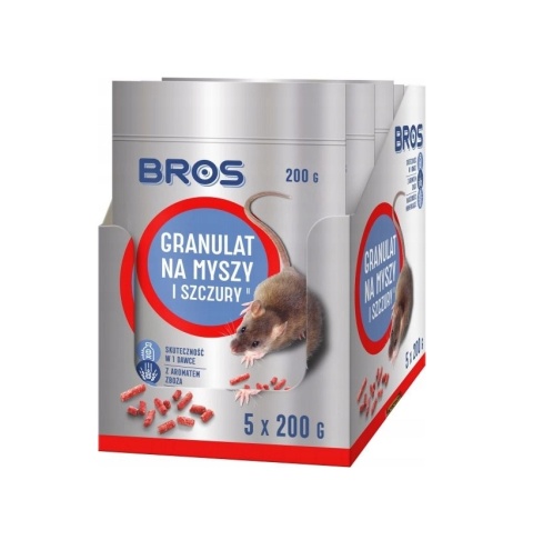 Granulat na myszy i szczury dla użykowników profesjonalnych 1kg 5x200g