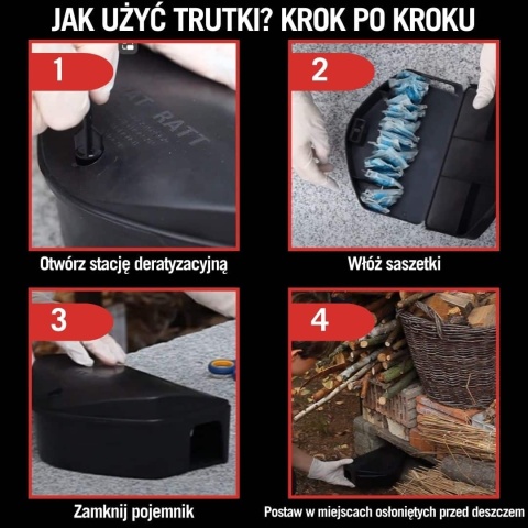 Rodicum Extra 720 g – przynęta na szczury i nornice w saszetkach