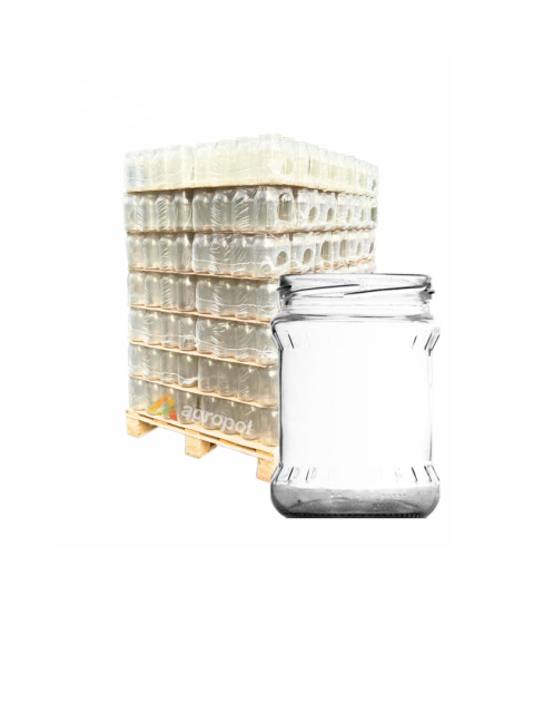 Słoik szklany 500ml FISH zgrzany ( 8 sztuk ) paleta 1632