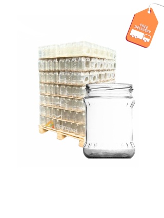 Słoik szklany 500ml FISH zgrzany ( 8 sztuk ) paleta 1632