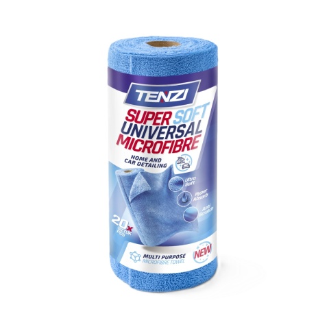TENZI Ściereczki z mikrofibry na rolce NIEBIESKIE - 20 szt. - 35x35cm