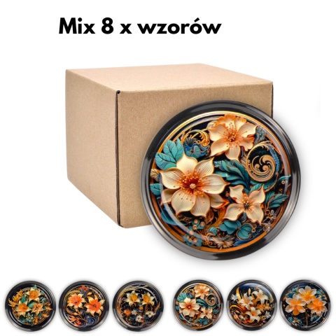 Zakrętki Uniwersalne fi 82 / 6 SREBRNA LILIA MIX 100 sztuk Zakrętki Uniwersalne fi 82 / 6 SREBRNA LILIA MIX 100 sztuk