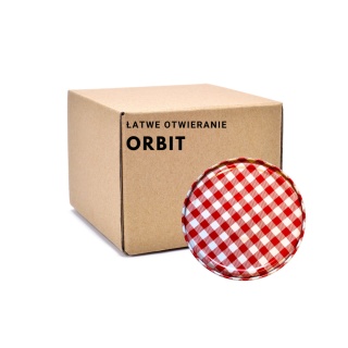 Zakrętki fi 82/6 ORBIT ( łatwe odtwieranie ) karton 750 sztuk Kratka