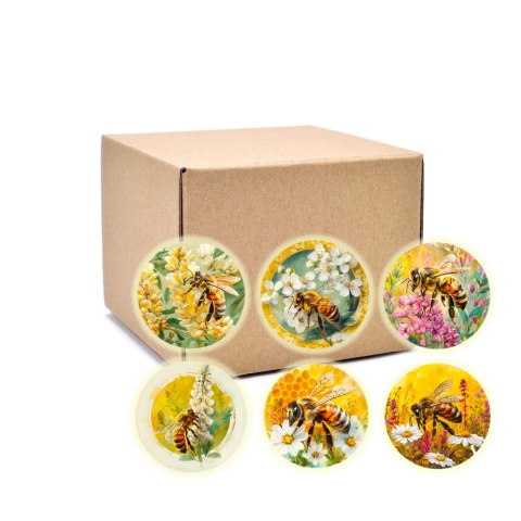 Zakrętki fi 82 do miodu „ MIX6 ” – 100 szt. | Wieczka TWIST-OFF 82