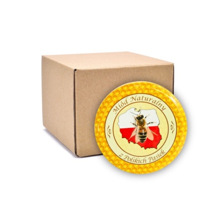 Zakrętki fi 82 do miodu „Mapa” – 660 szt. | Wieczka TWIST-OFF 82