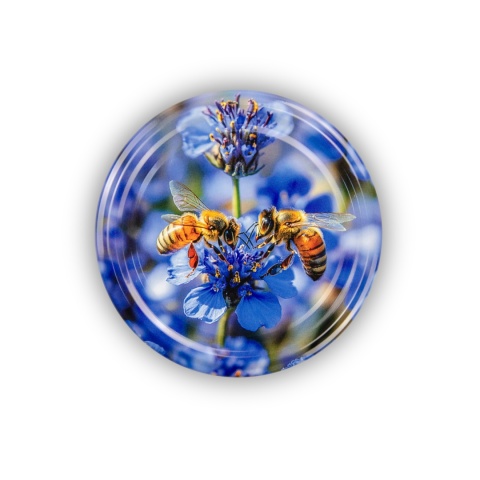 Zakrętki fi 82 do miodu„Bee natural” chabry op.750 szt. | Wieczka TWIST-OFF 82