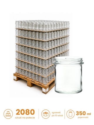 Słoik 350ml GOLONKA PALETA 2080 sztuk zgrzewki po 10 sztuk