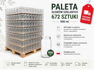 Słoik 900ml TO-900/4 PALETA 672szt