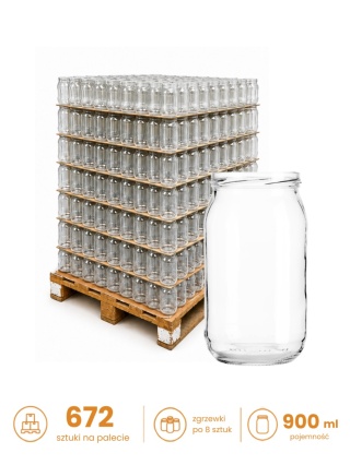 Słoik 900ml TO-900/4 PALETA 672szt