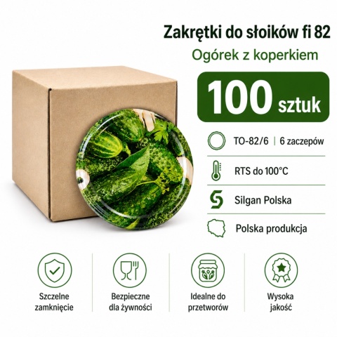 zakrętki do ogórków kiszonych, małosolnych agropol