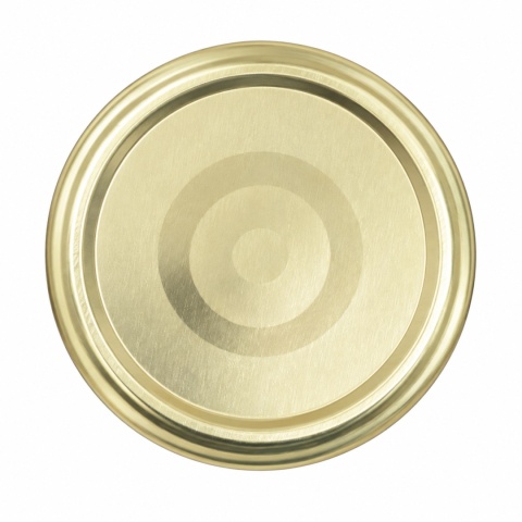 Złote wieczko fi 66 do słoików z systemem BUTTON