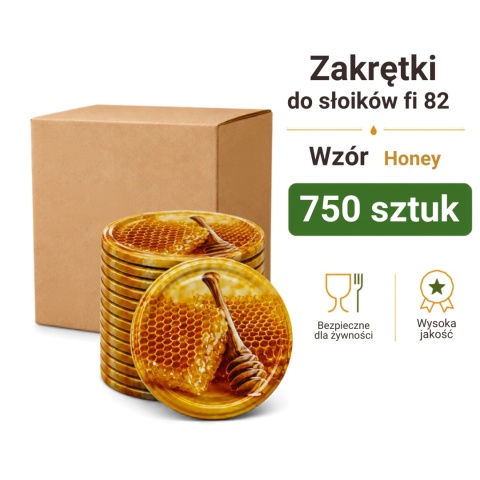 Zakrętki do słoików TO-82 op.750 sztuk