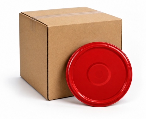 Czerwone zakrętki ORBIT fi 82/6 z BUTTON/KLIK 750 szt.