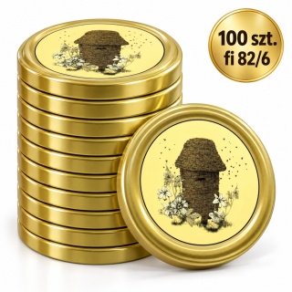 Zakrętki do miodu fi 82/6 STARY UL – 100 szt. | ApiPack