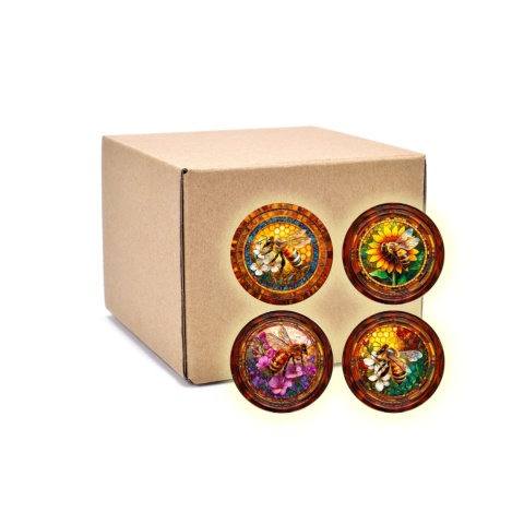 Zakrętki fi 82 do miodu „ MIX Witaż ” – 100 szt. | Wieczka TWIST-OFF 82