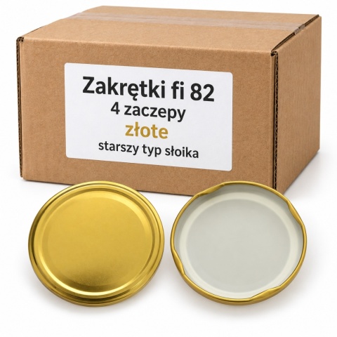 Wieczka ZŁOTE Zakrętka złota 82/4